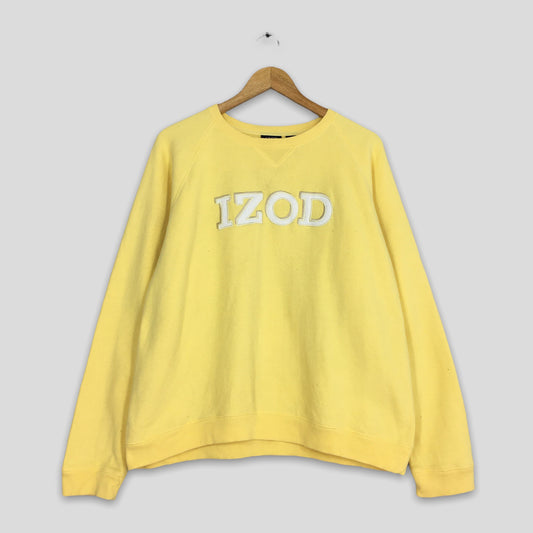 Izod Sportswear Yellow Sweatshirt Large