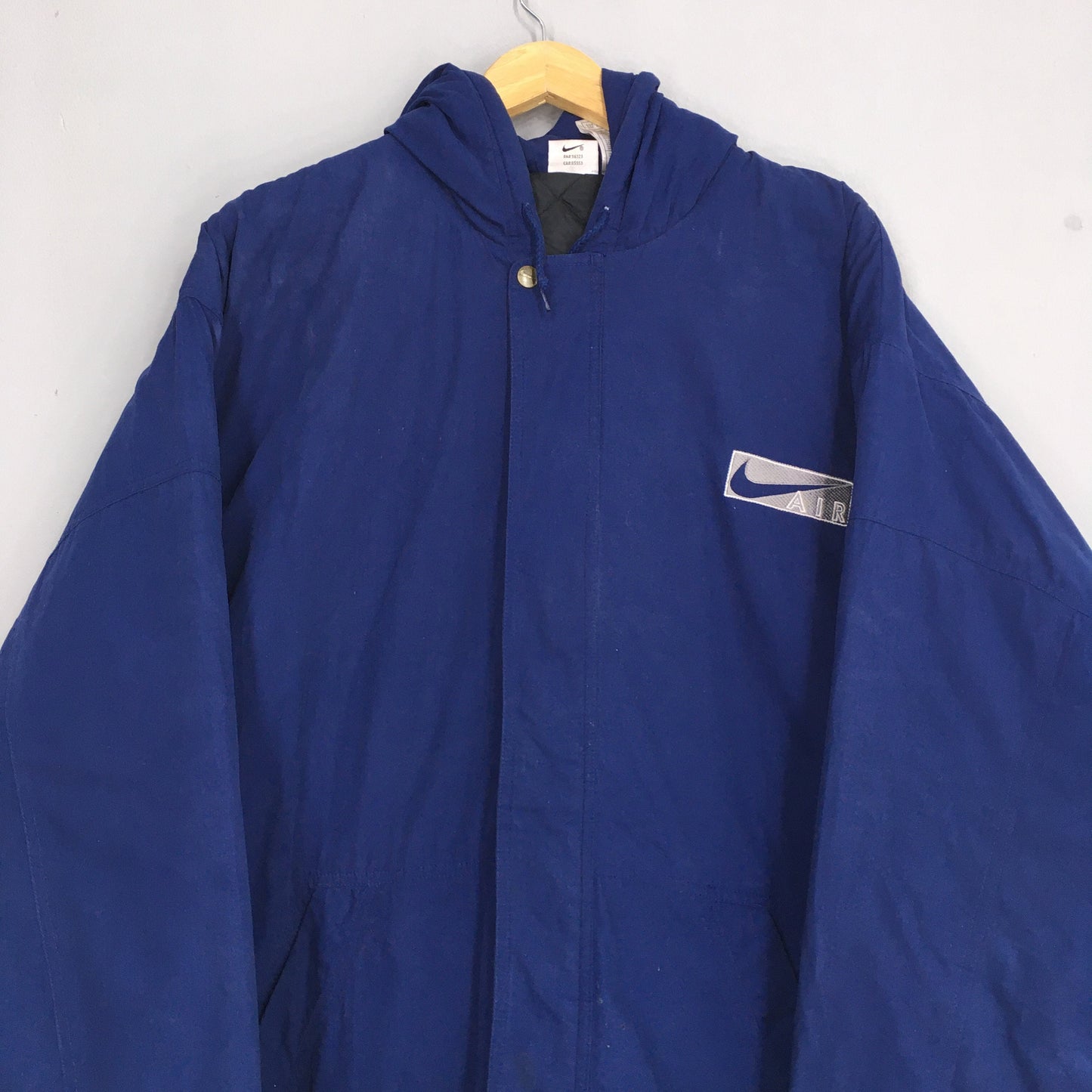 Nike Swoosh Parka Blue Hoodie Jacket XLarge