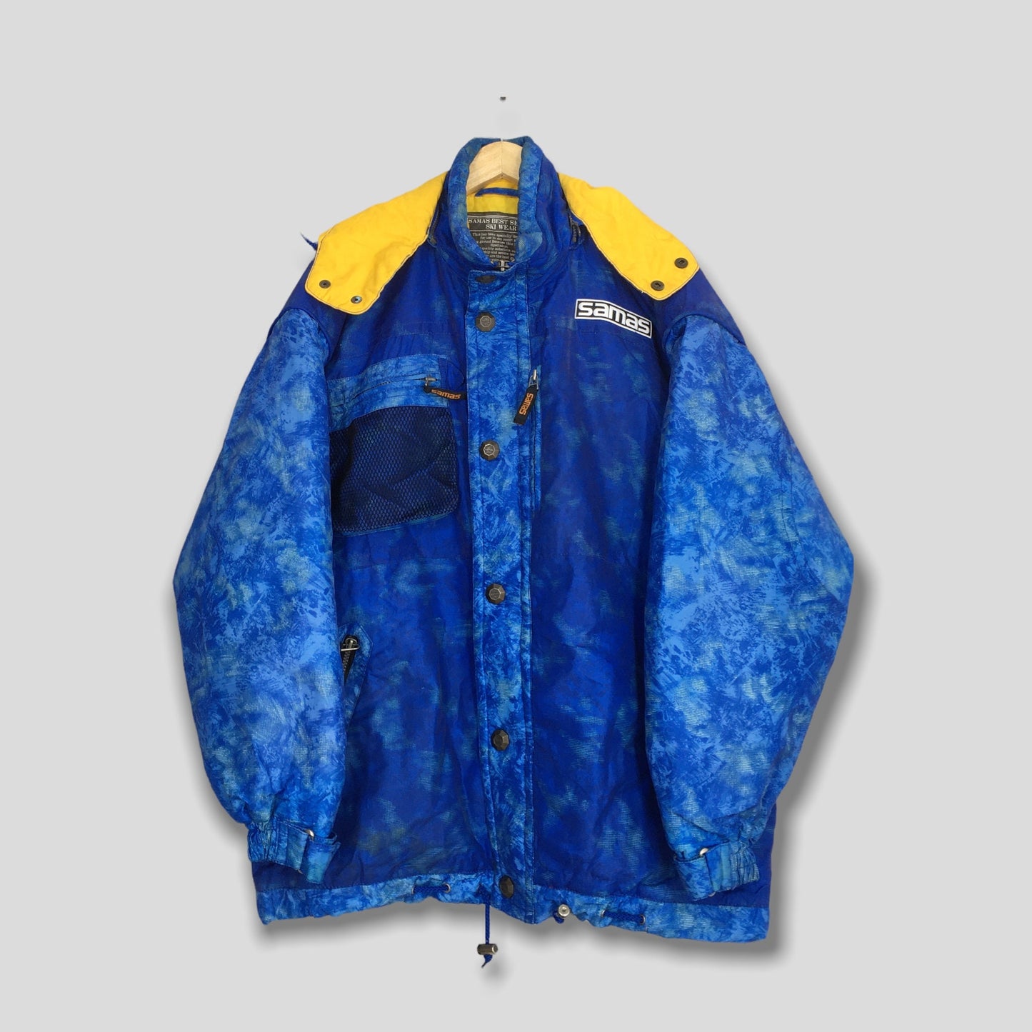 Samas Ski Wear Blue Bomber Jacket Large