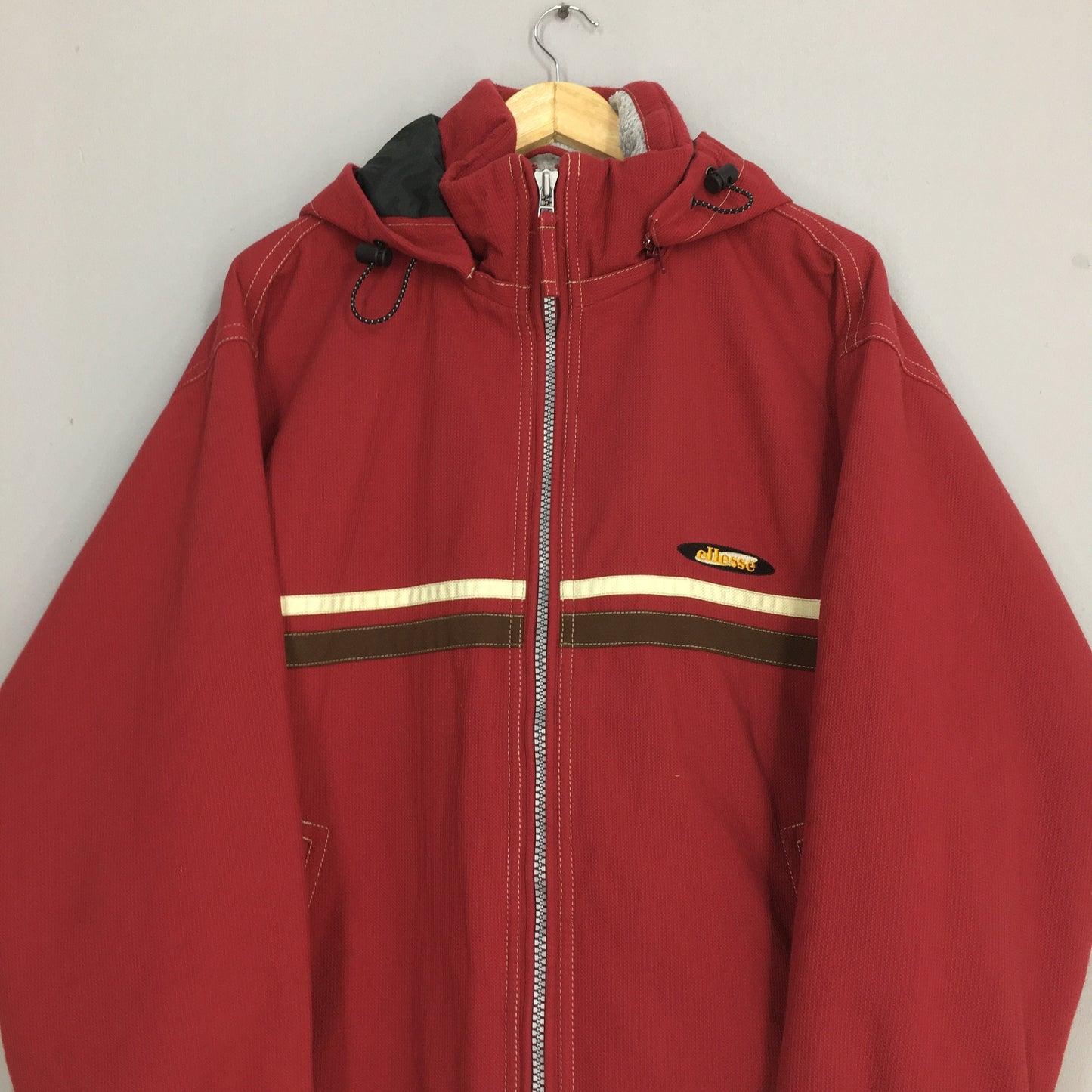 Ellesse Bomber Ski Wear Hoodie Jacket Large