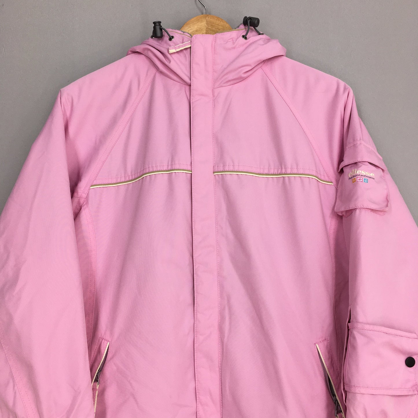 Ellesse Bomber Ski Wear Pink Jacket Medium