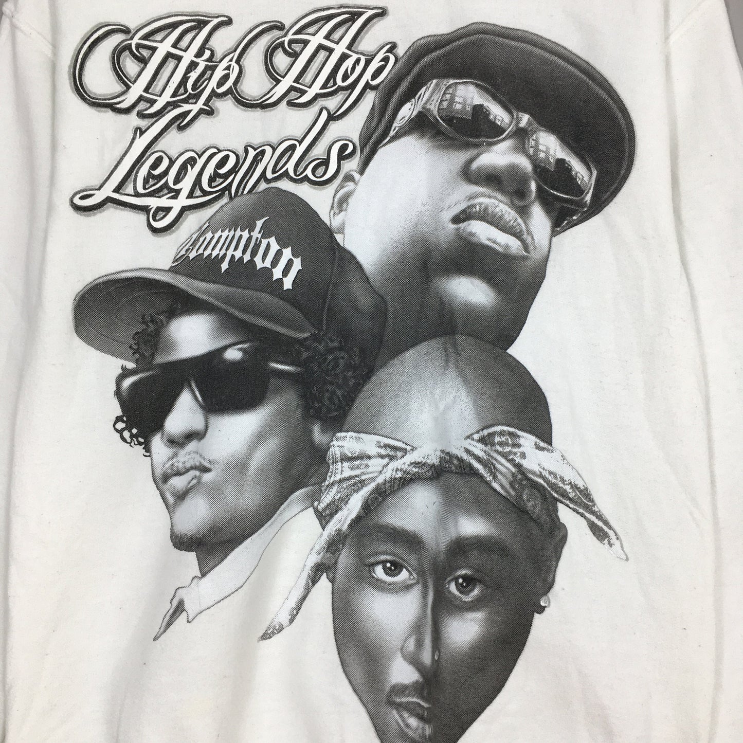 Y2K Hip Hop Legends White Sweatshirt Small