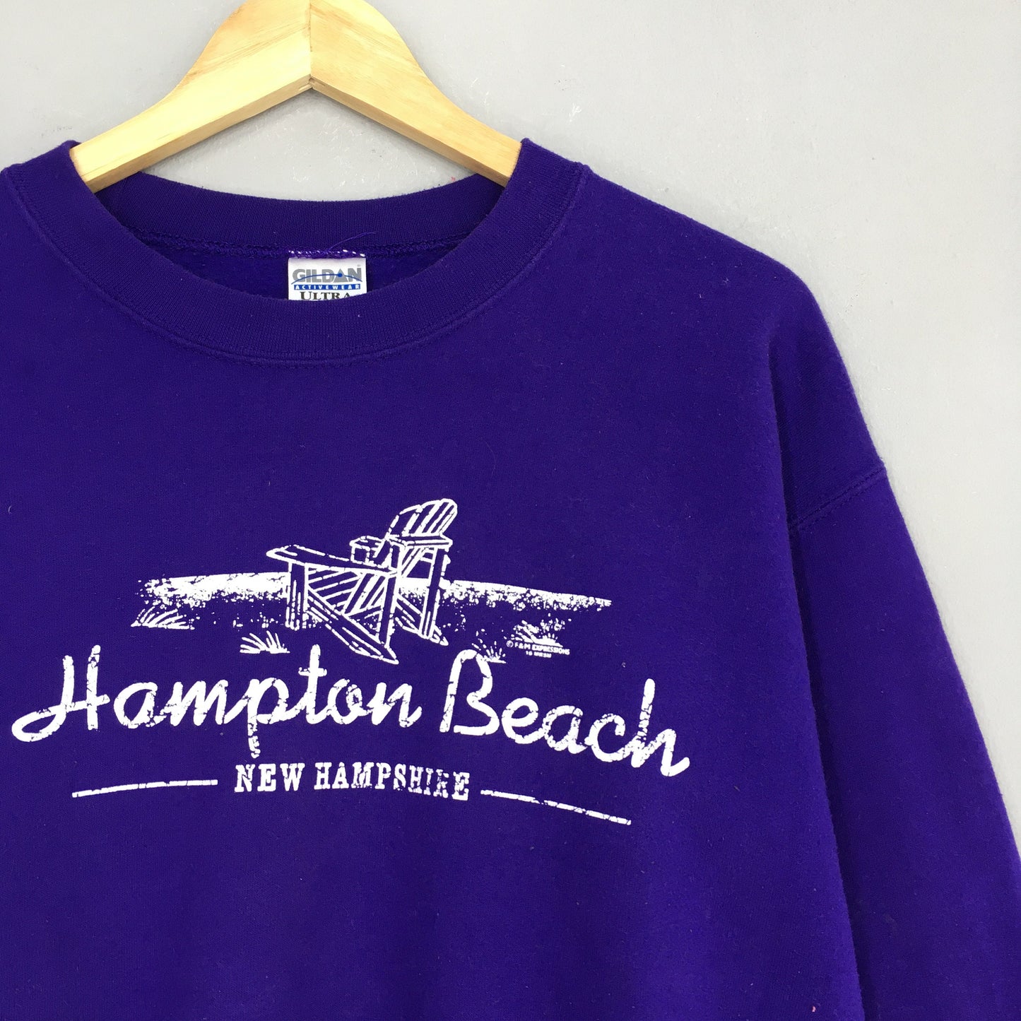 Y2K Hampton Beach New Hampshire Sweatshirt Medium