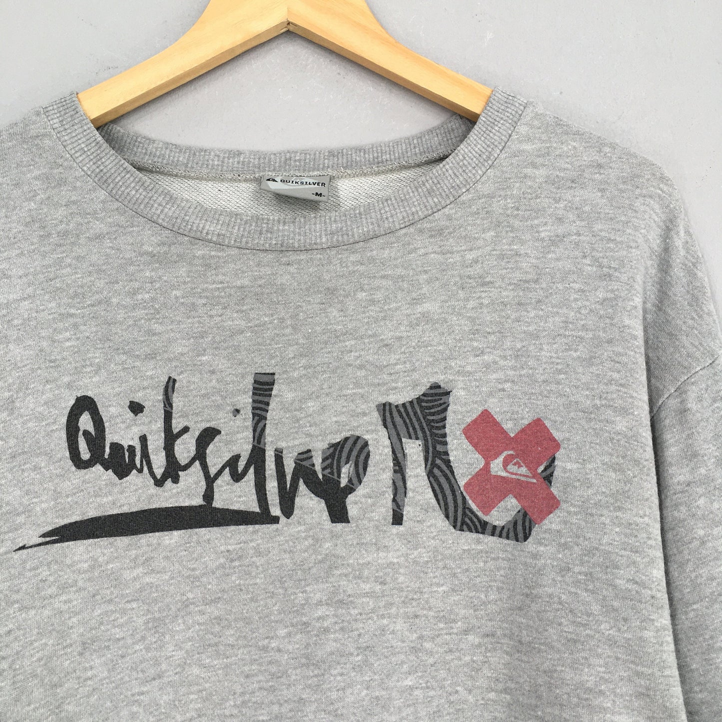 Quiksilver Surf Gray Sweatshirt Medium