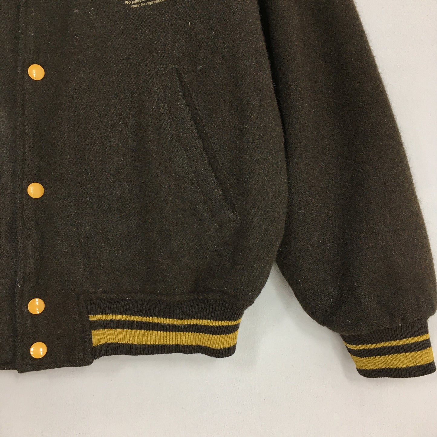 Old Time Together Stadium Varsity Wool Jacket Medium