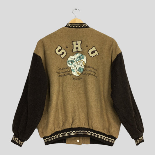 Shu Japanese Streetwear Varsity Wool Stadium Jacket