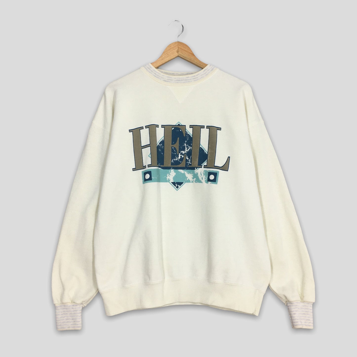 Heil Usa Spell Out Sweatshirt Large