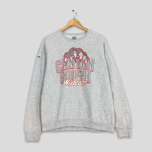 Canton South Wildcats Gray Sweatshirt Medium