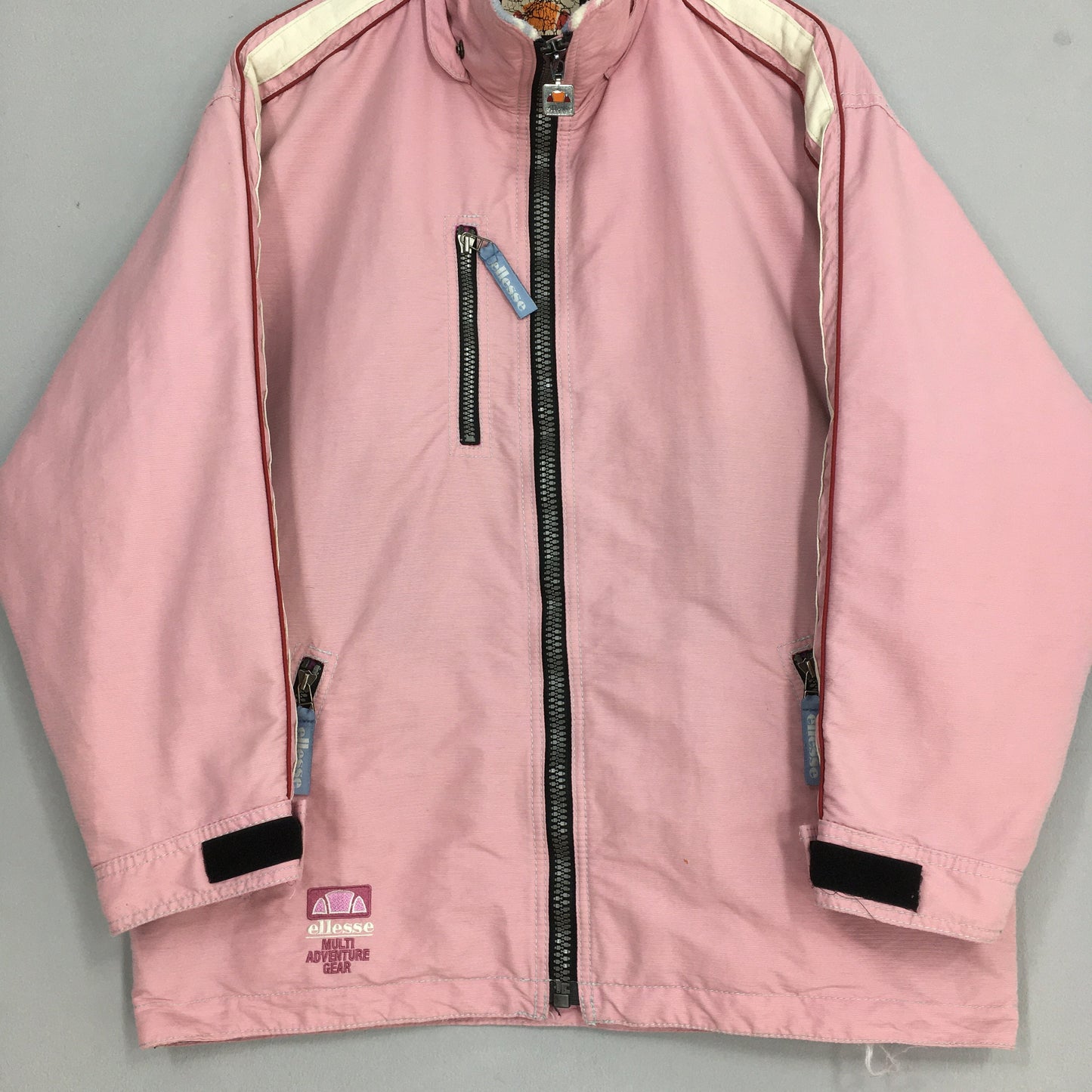 Ellesse Bomber Ski Wear Winter Pink Jacket Hoodie Small