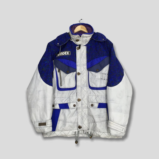 Windex Ski Wear Blue White Jacket Large