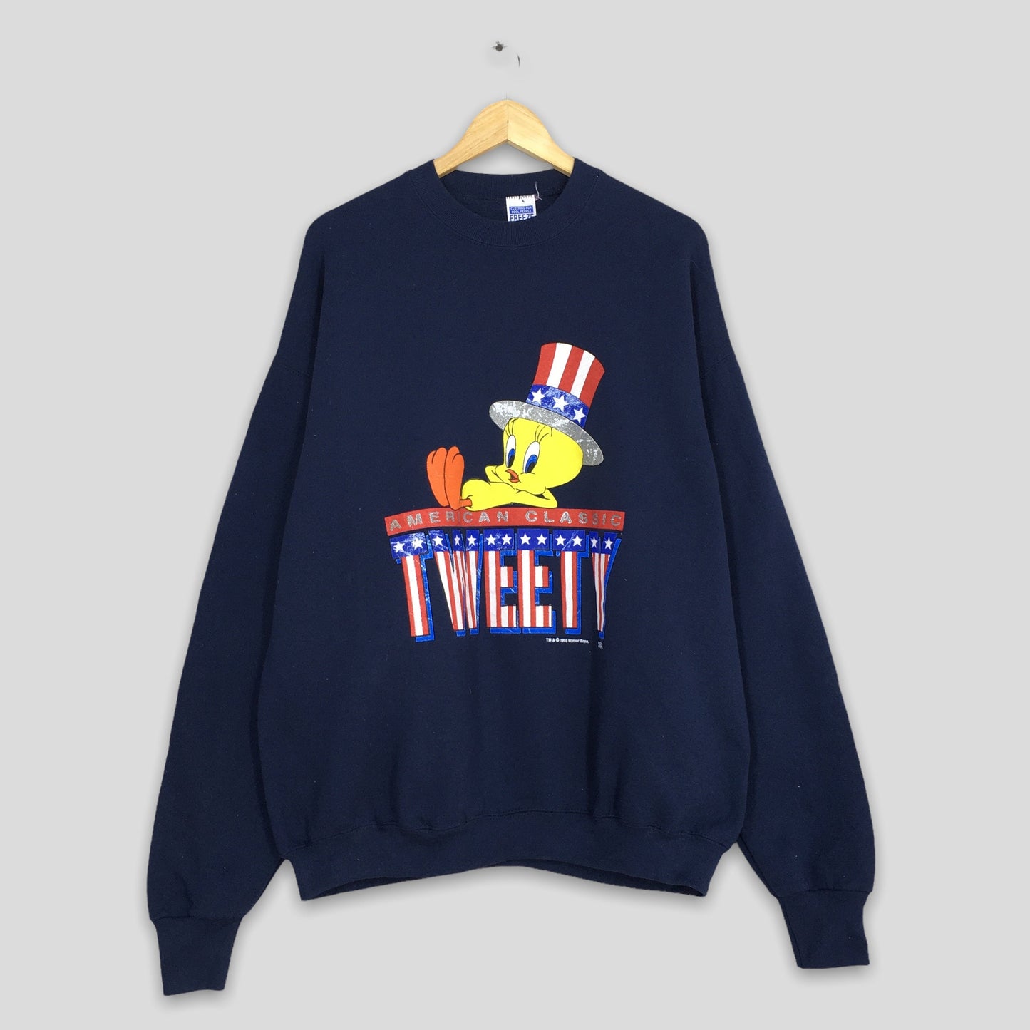 Tweety Yellow Bird American Classic Sweatshirt XLarge