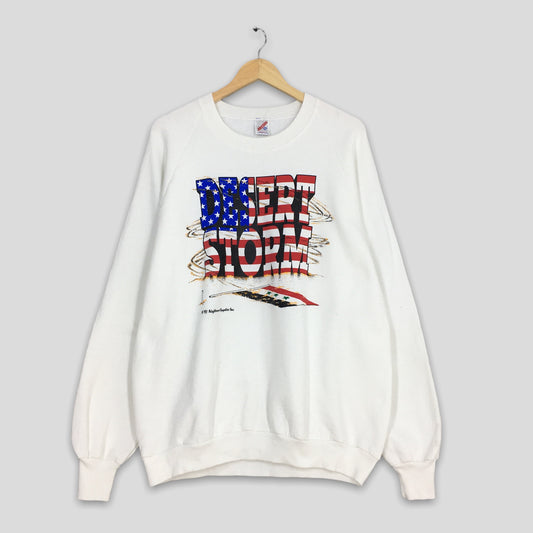 Desert Storm White Sweatshirt XXLarge