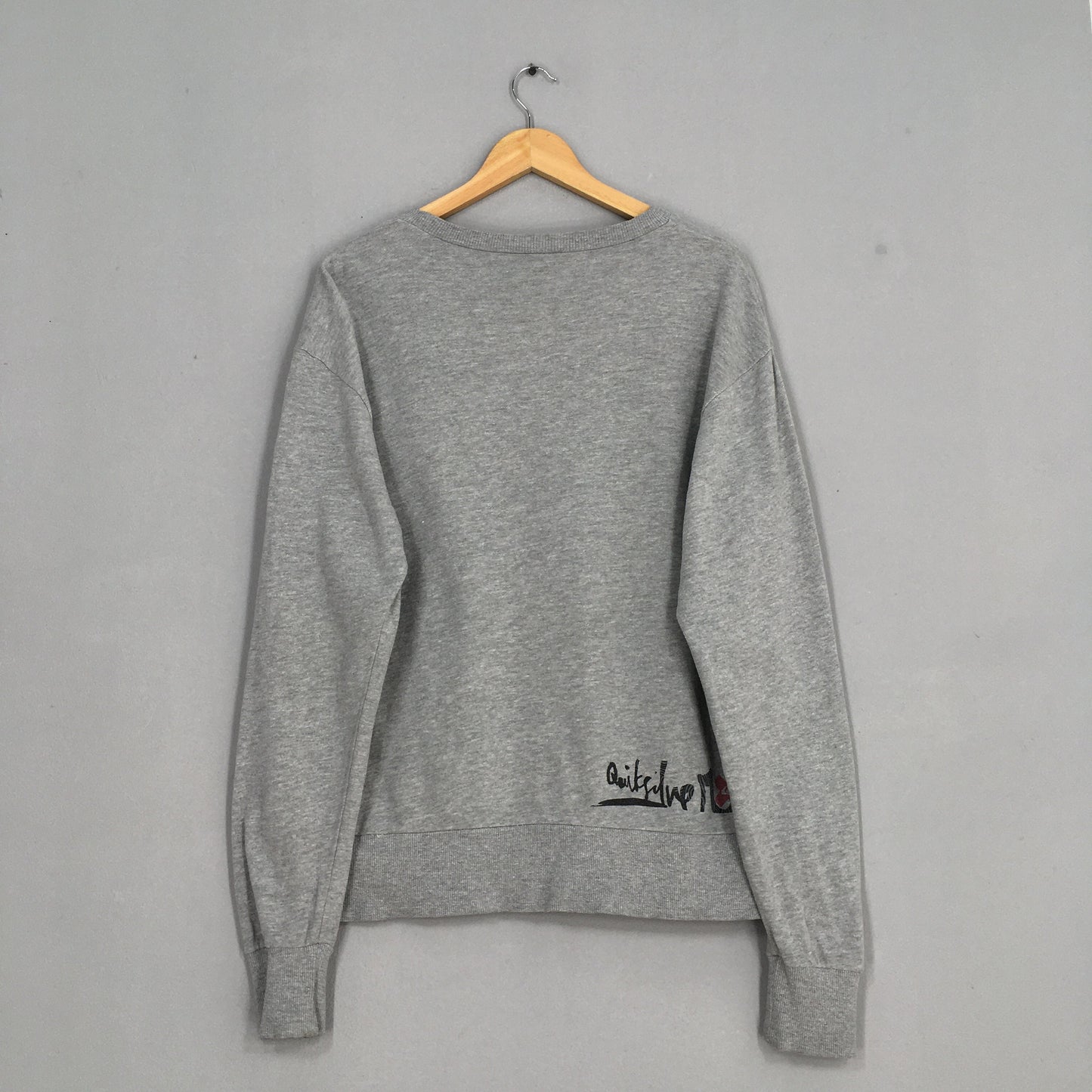 Quiksilver Surf Gray Sweatshirt Medium