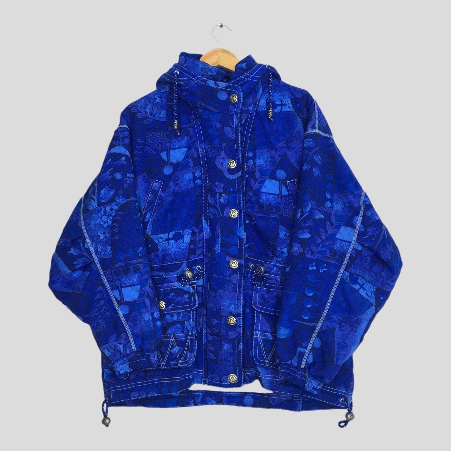 Etirel Ski Winter Overprint Pop Art Bomber Jacket