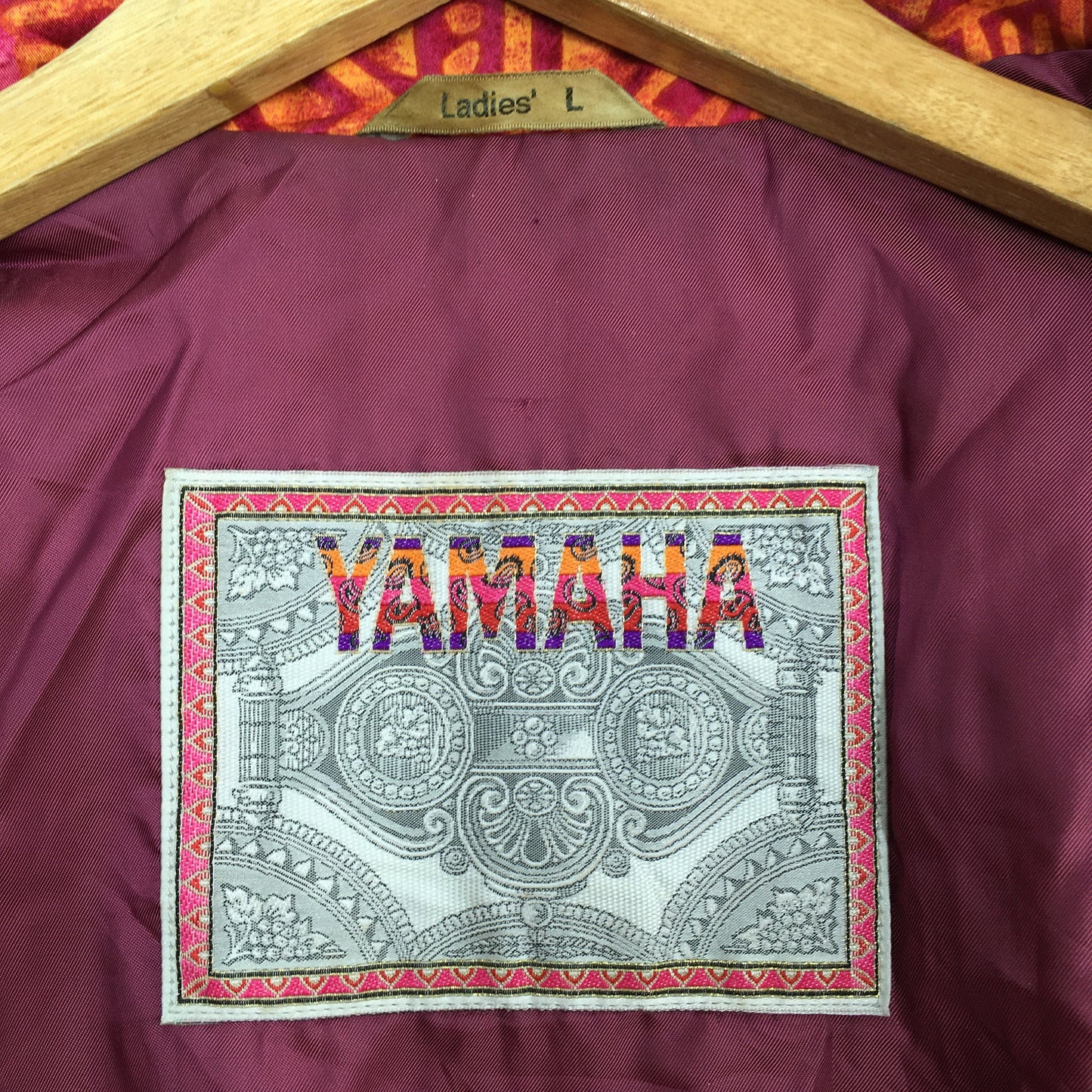 Yamaha Crazy Pattern Bomber Ski Jacket Hoodie Large