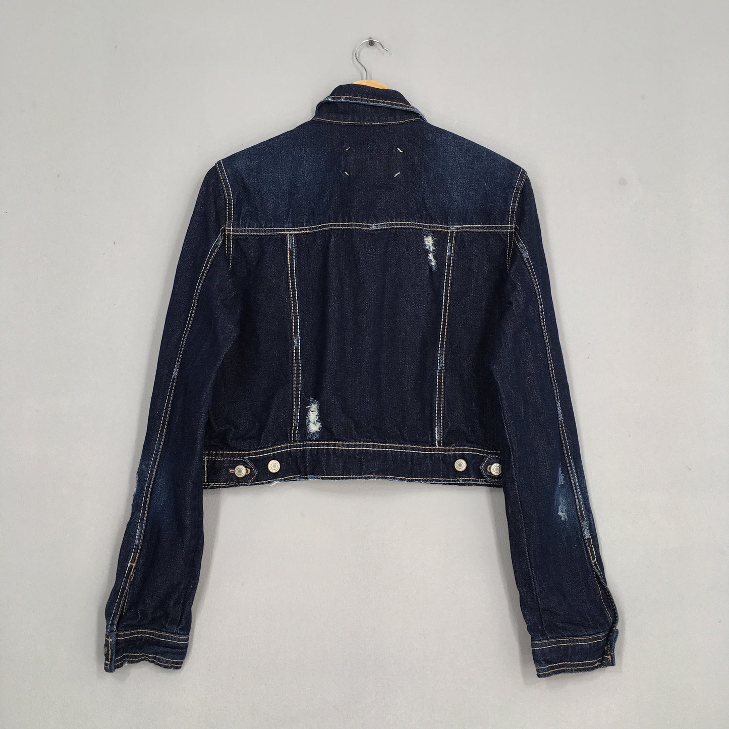 Denim Cropped Jeans Jacket Women Small