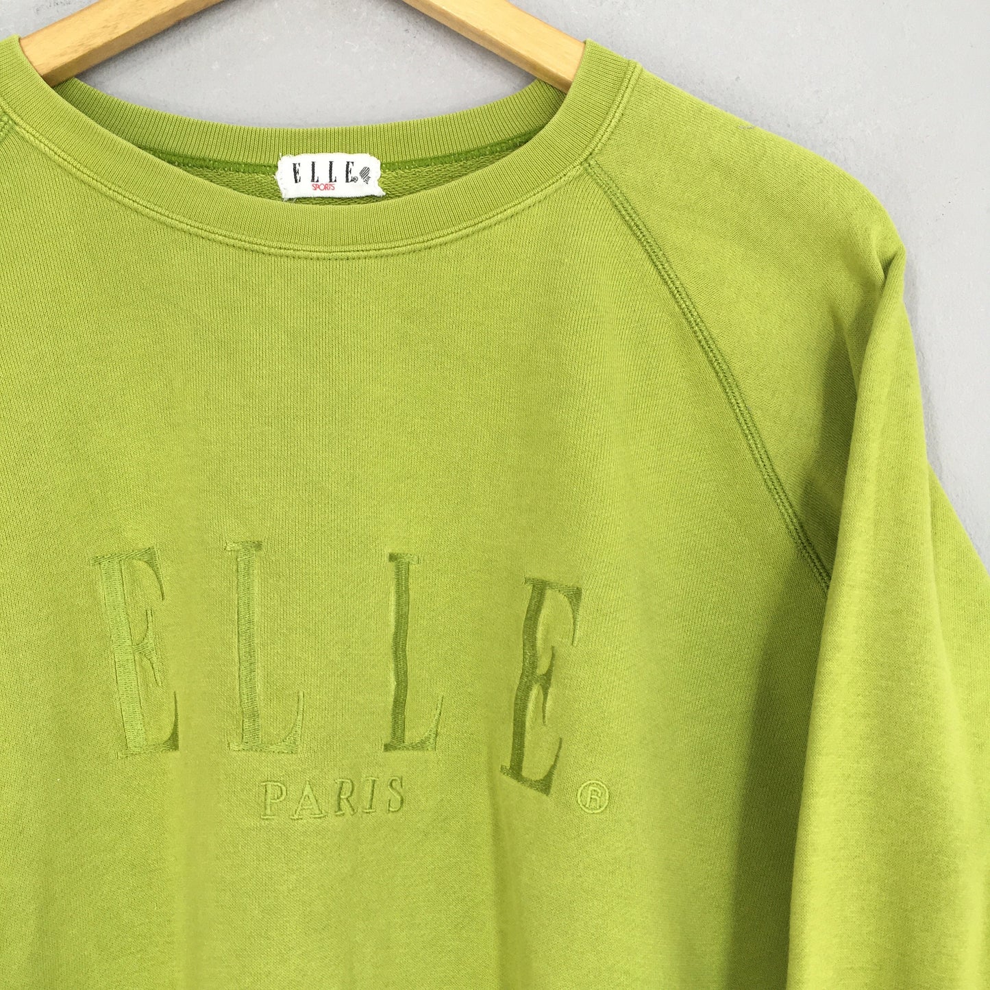 Elle Paris Homme Sport Green Sweatshirt Medium