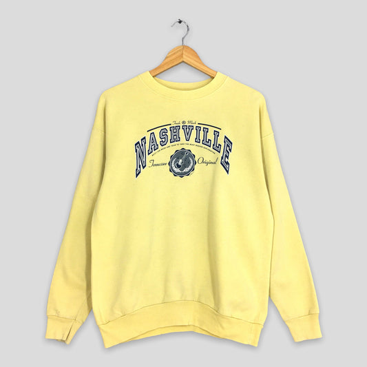 Nashville Usa Yellow Sweatshirt Medium