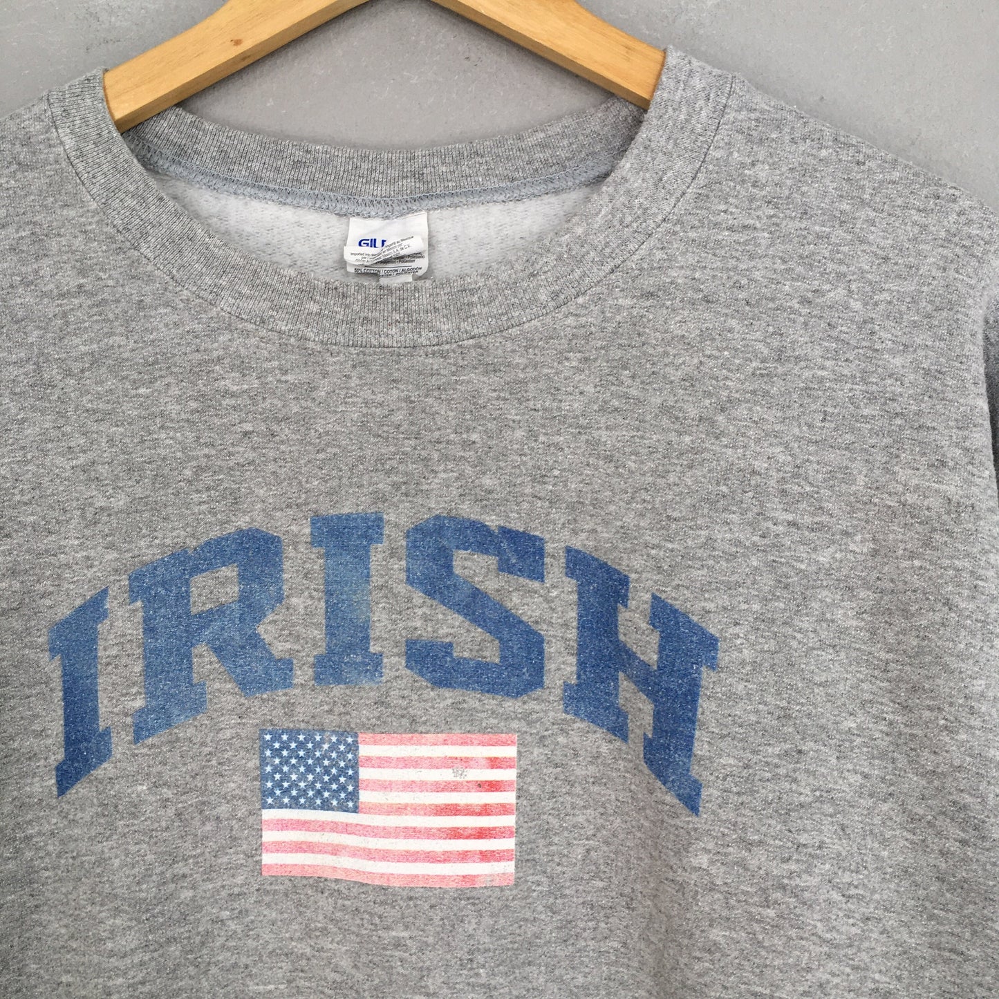 Y2K Irish Americans Gray Sweatshirt XLarge