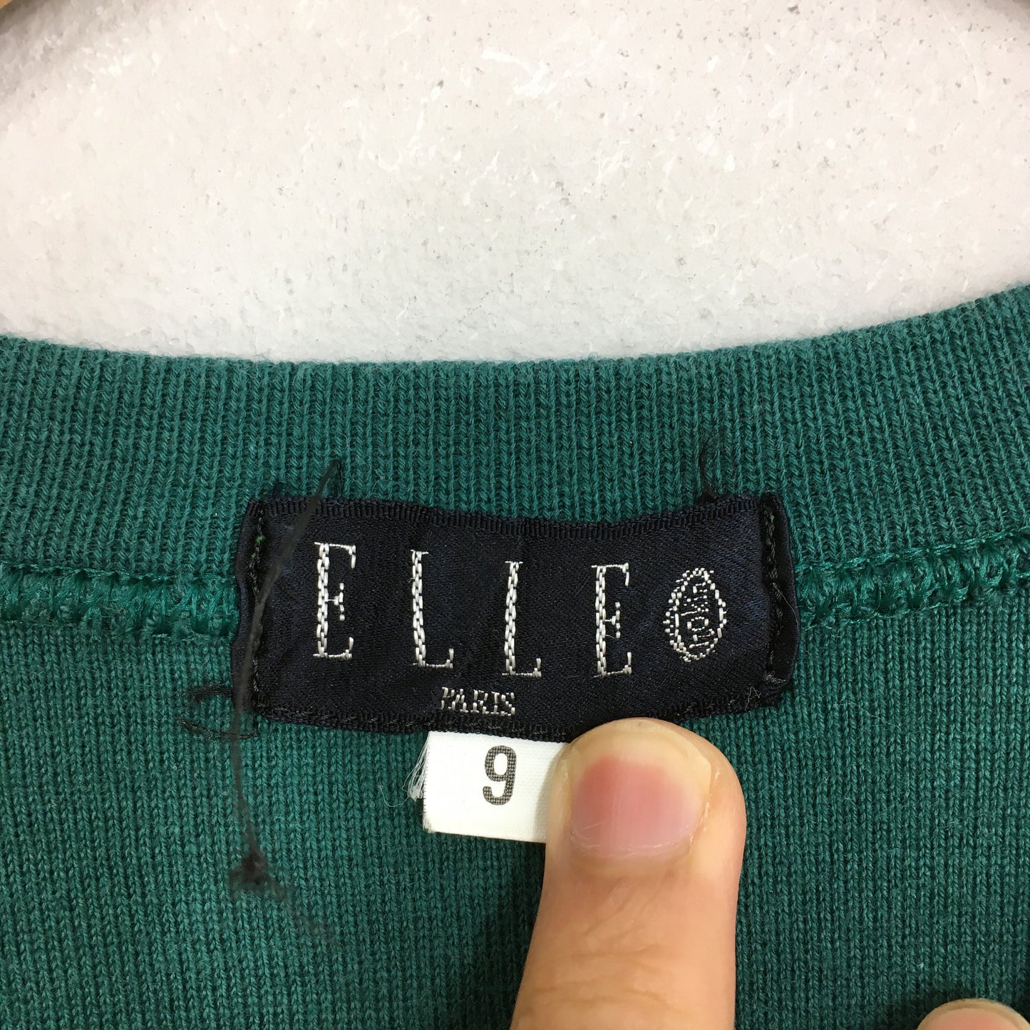 Elle Paris Green Sweatshirt Medium