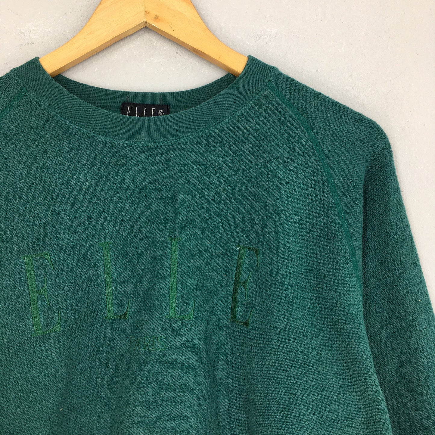 Elle Paris Green Sweatshirt Medium