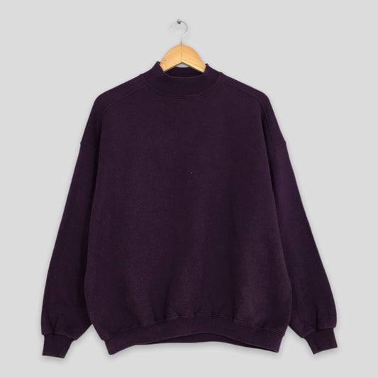 Chic Russell Blank Purple Sweatshirt XLarge