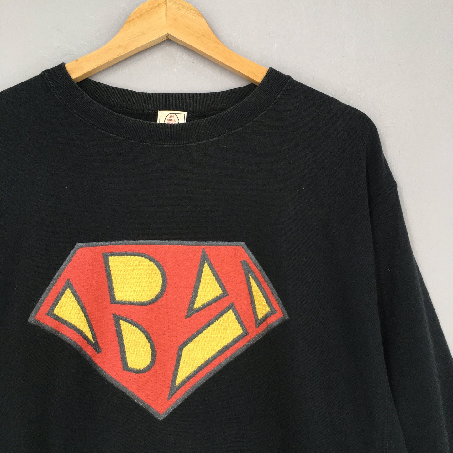 A Bathing Ape Superman Logo Sweatshirts Large