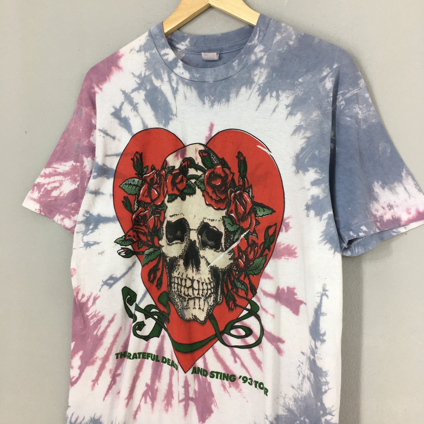 Grateful Dead American Tour Tie Dye Tshirt XLarge