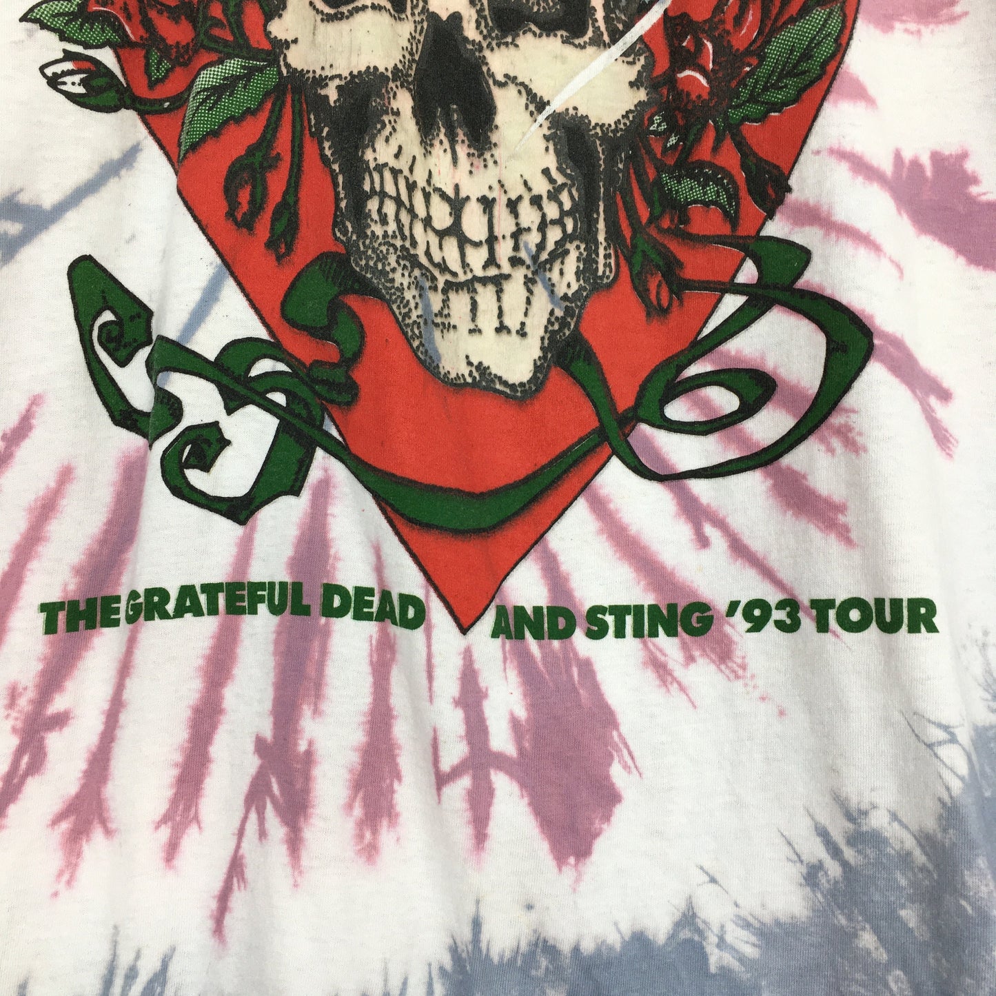 Grateful Dead American Tour Tie Dye Tshirt XLarge