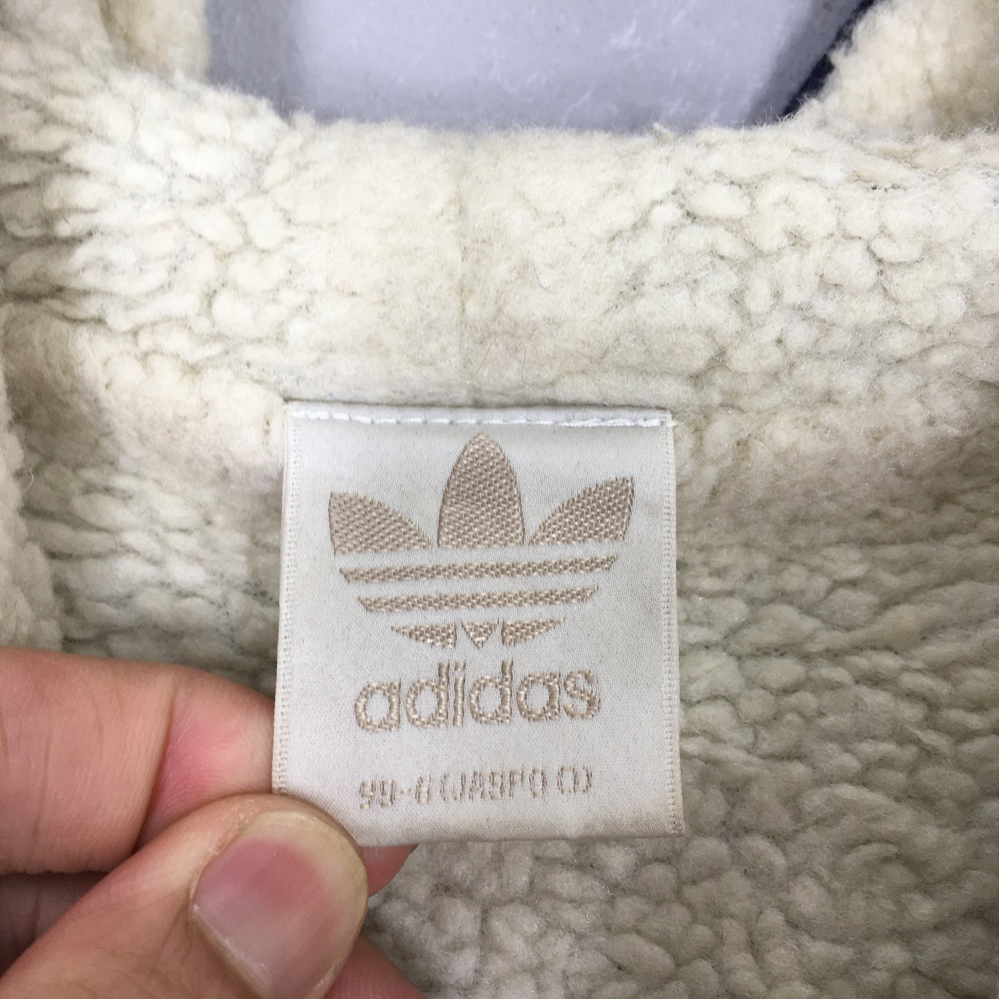 Adidas Trefoil Sherpa Hoodie Sweatshirt XLarge