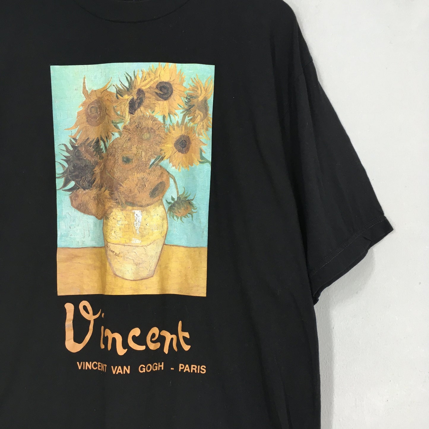 Vincent Van Gogh Vase with Fifteen Sunflowers 1888 Tshirt Large