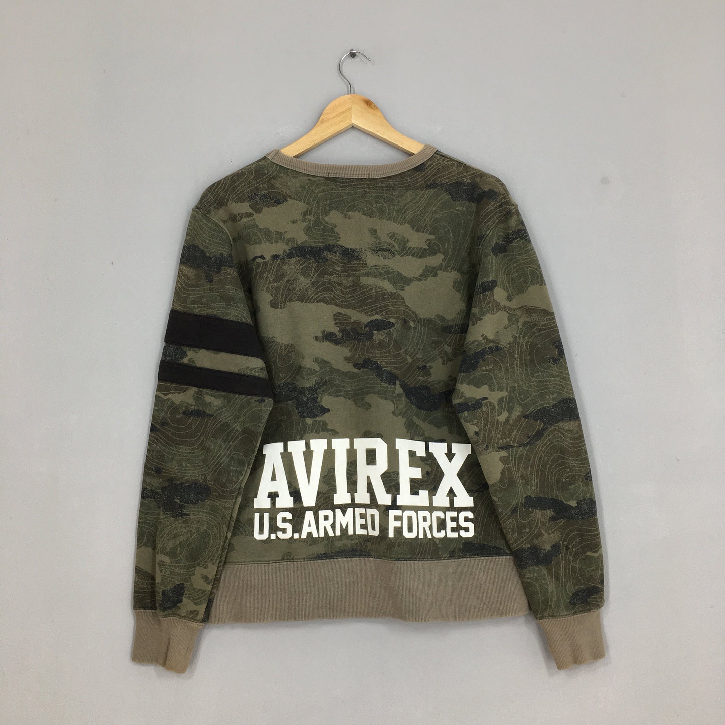 Avirex Us Armed Force Camo Sweater Medium