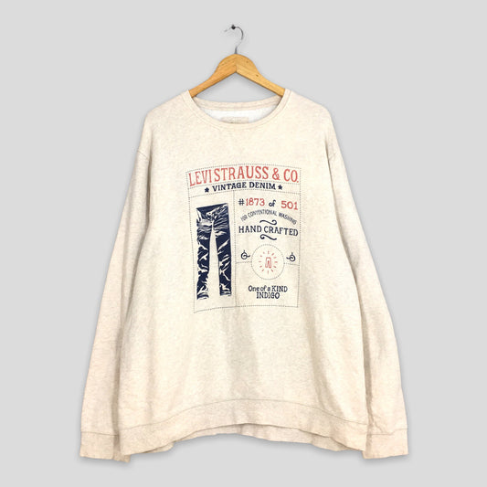 Levis Strauss Cream Sweatshirt XXLarge