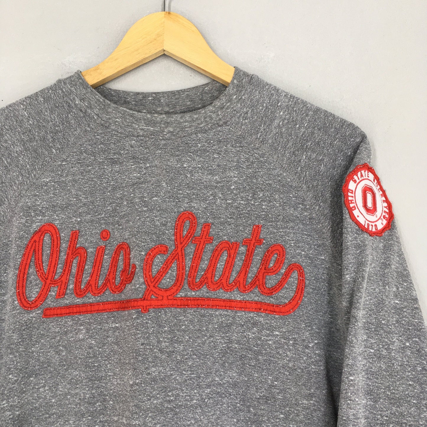 Ohio State Buckeyes Gray Sweater Large