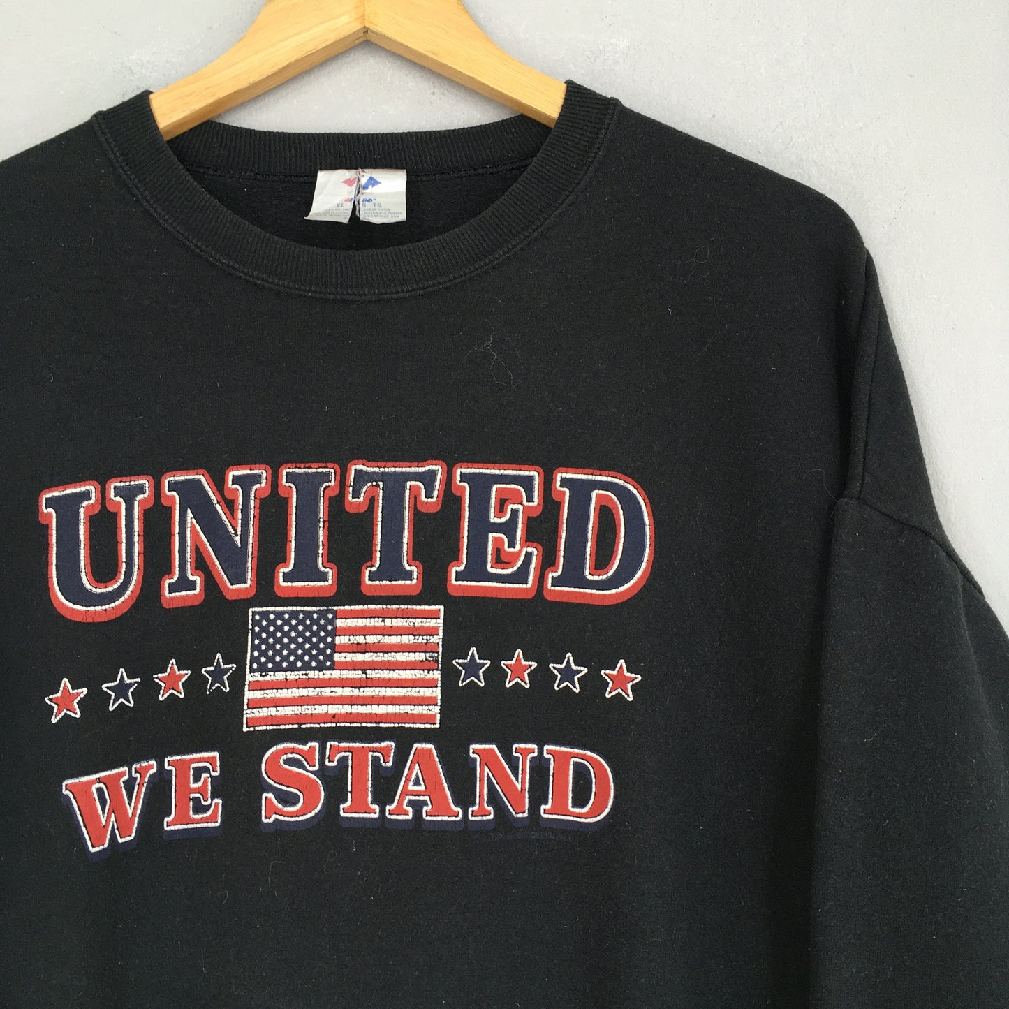 Y2K United We Stand Usa Sweatshirt XLarge