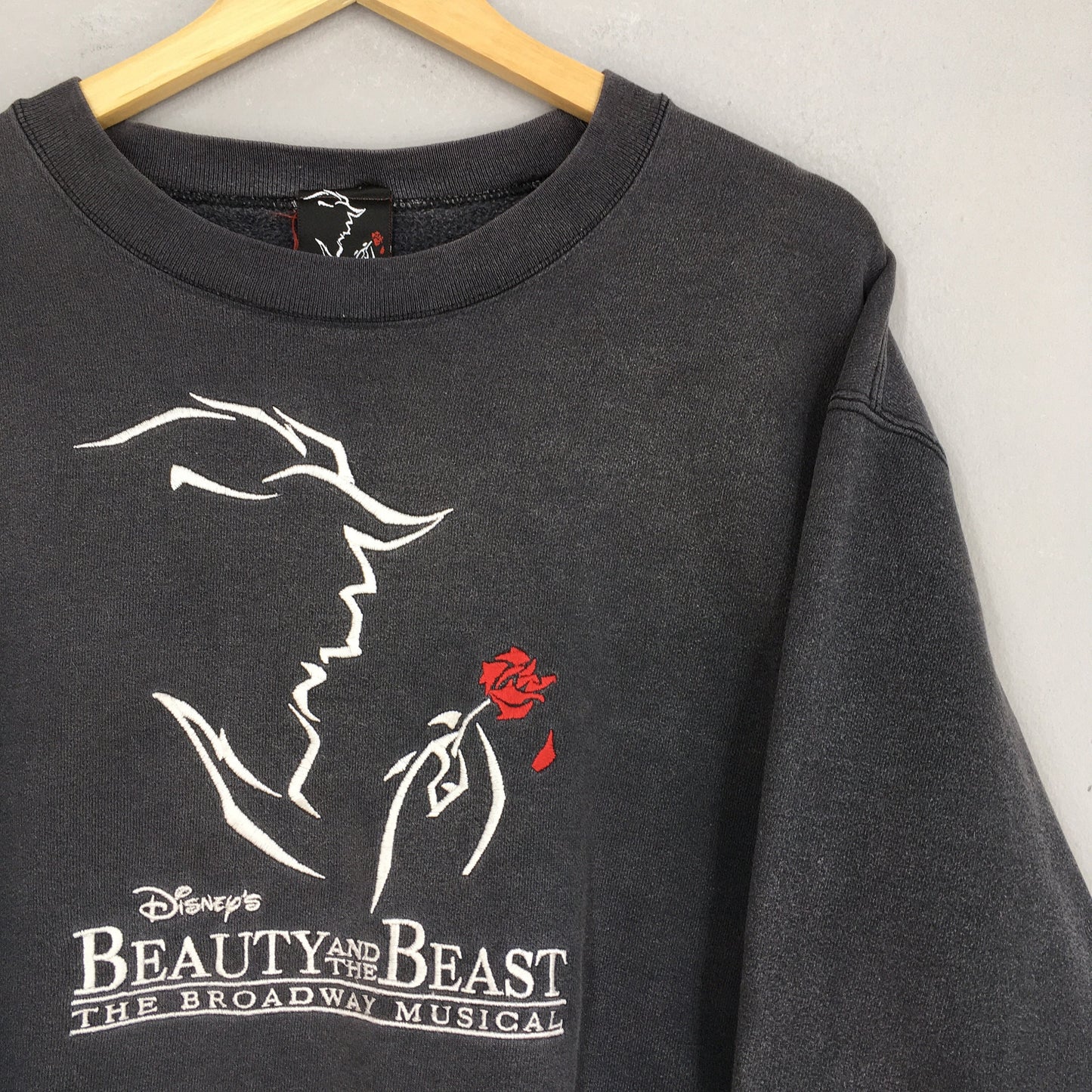 Beauty And The Beast Disney Cartoon Sweater Large