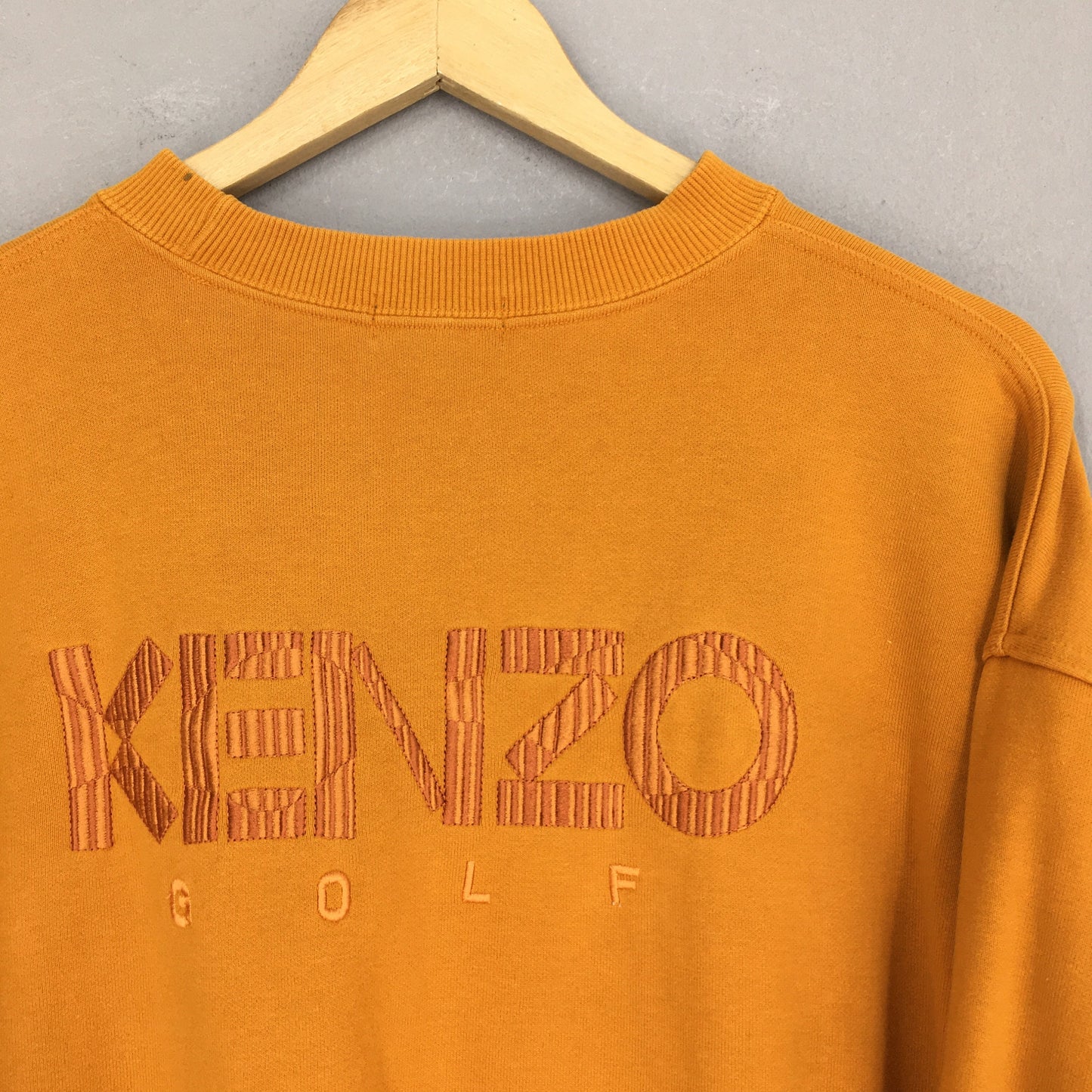 Kenzo Golf Mustard Sweatshirt Large