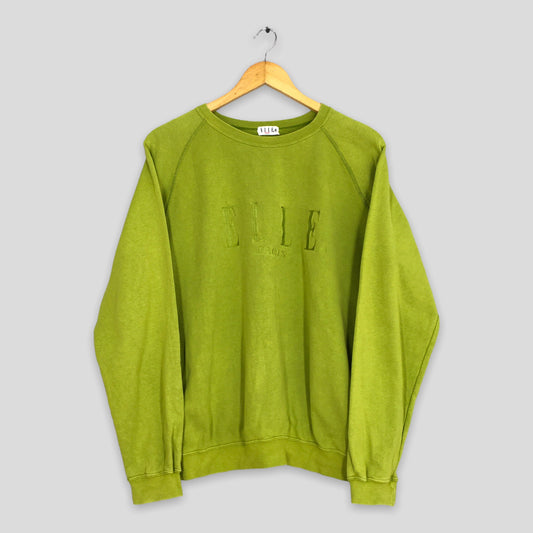 Elle Paris Homme Sport Green Sweatshirt Medium