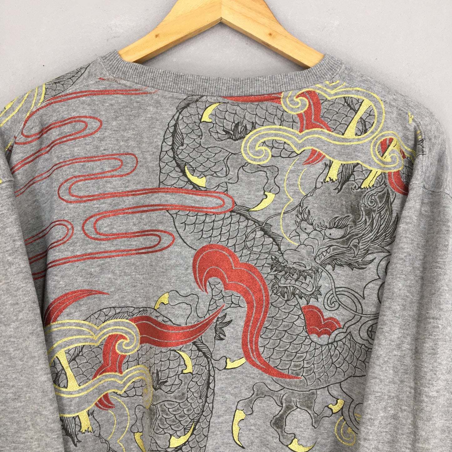 Raijin Devil Sukajan Dragon Japan Sweater XLarge