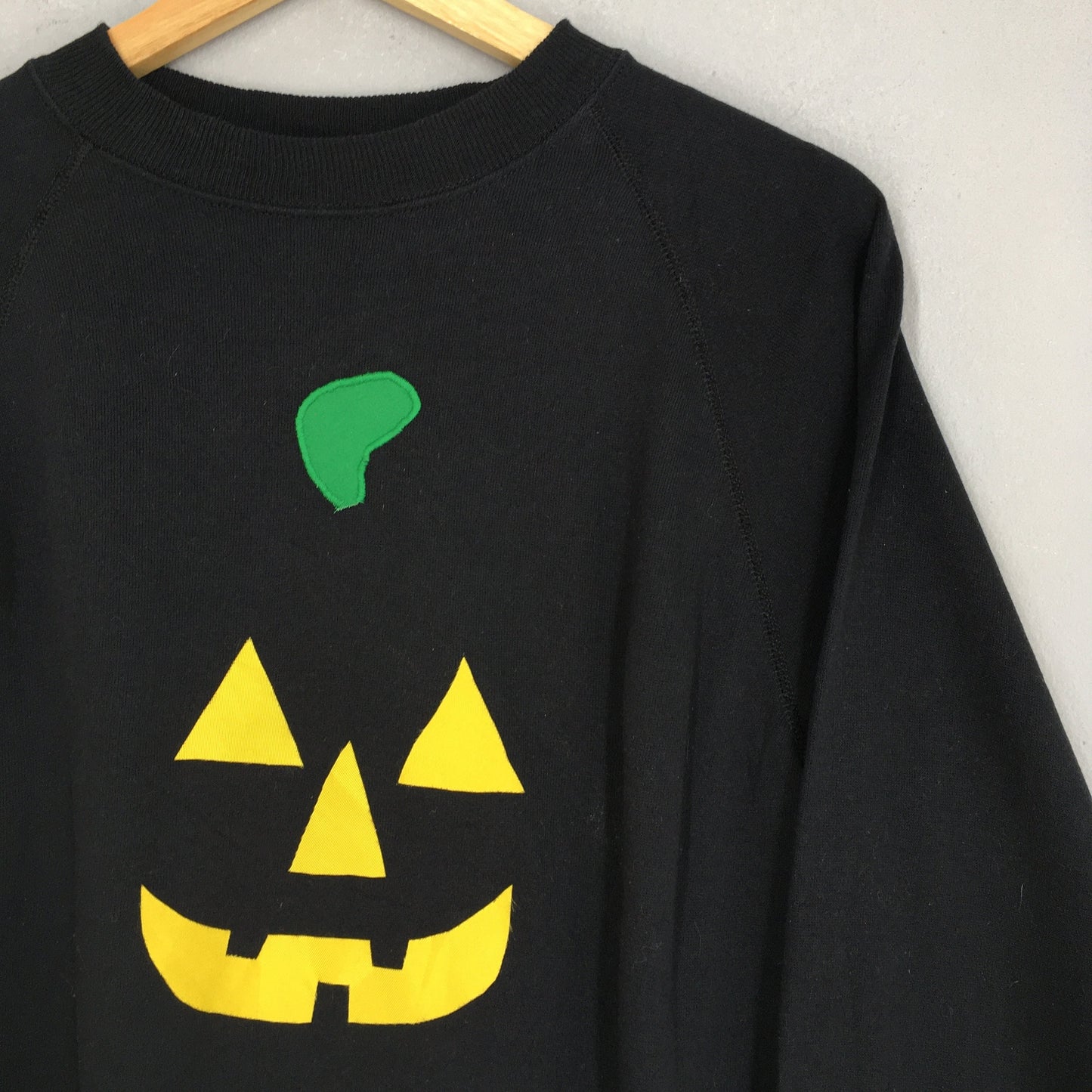 Happy Halloween Pumpkin Black Sweatshirt Large