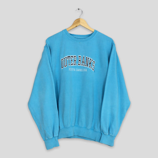 Outer Banks North Carolina Blue Sweater Small