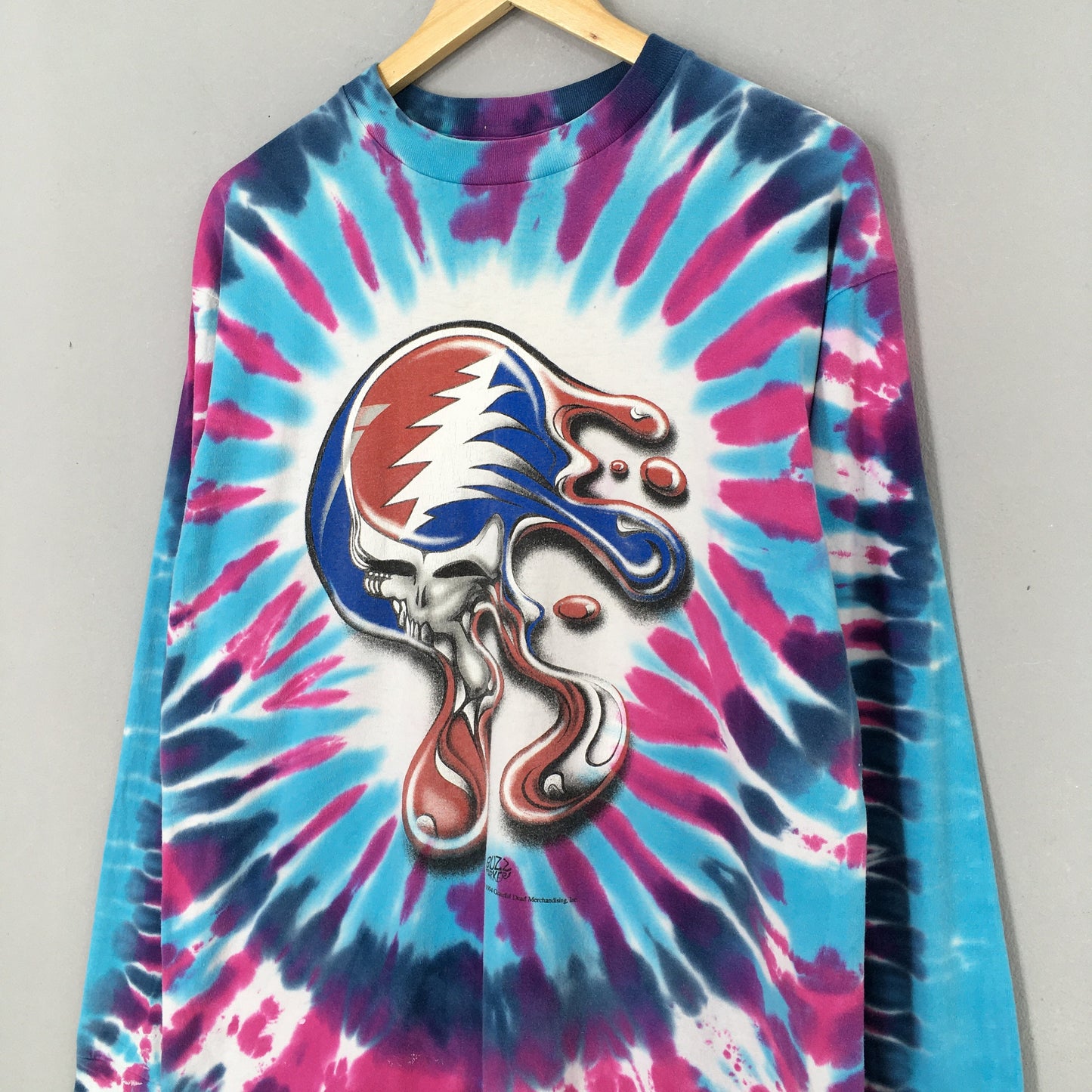 Grateful Dead Rock Concert Tie Dye Tshirt Large