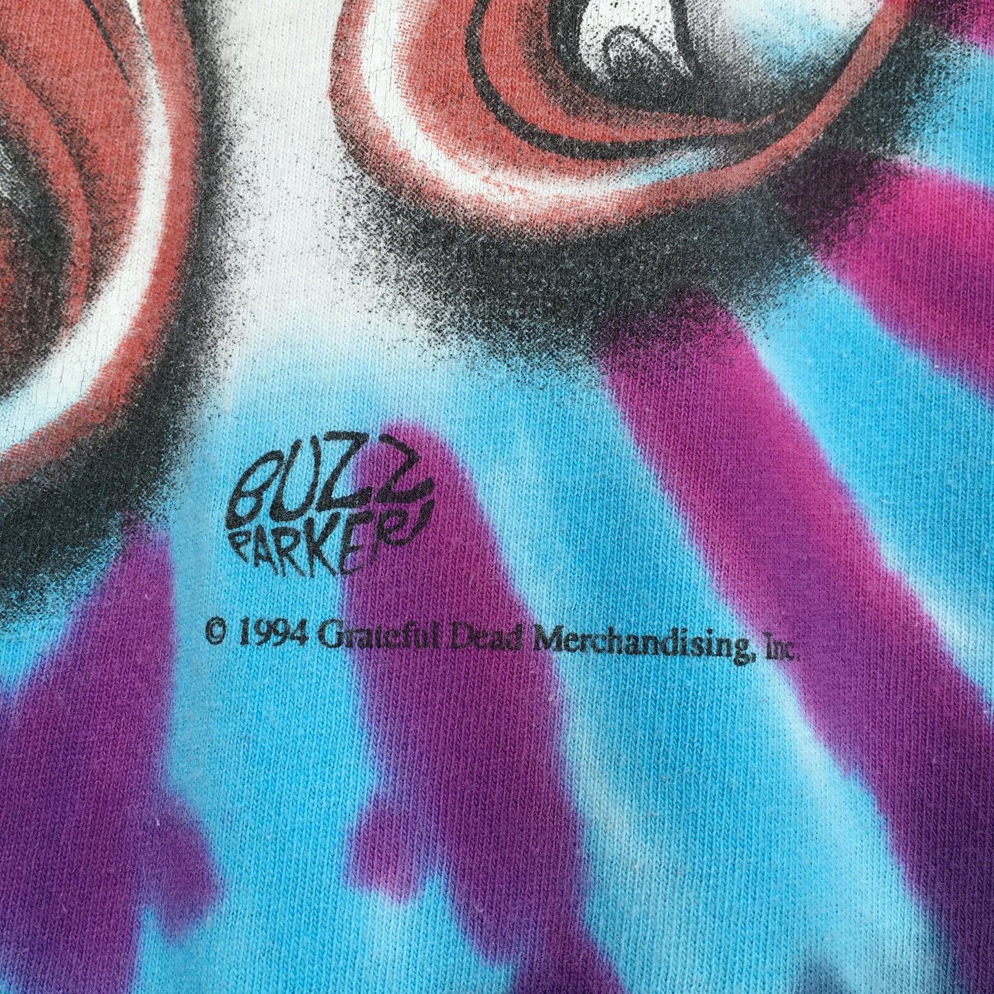 Grateful Dead Rock Concert Tie Dye Tshirt Large