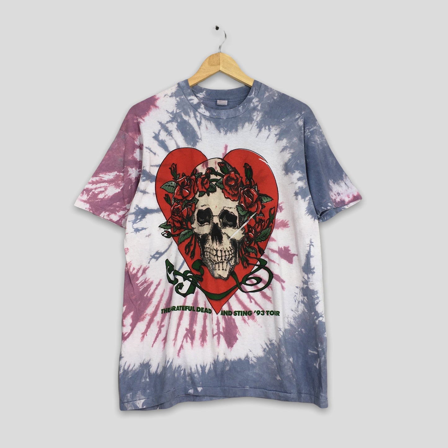 Grateful Dead American Tour Tie Dye Tshirt XLarge