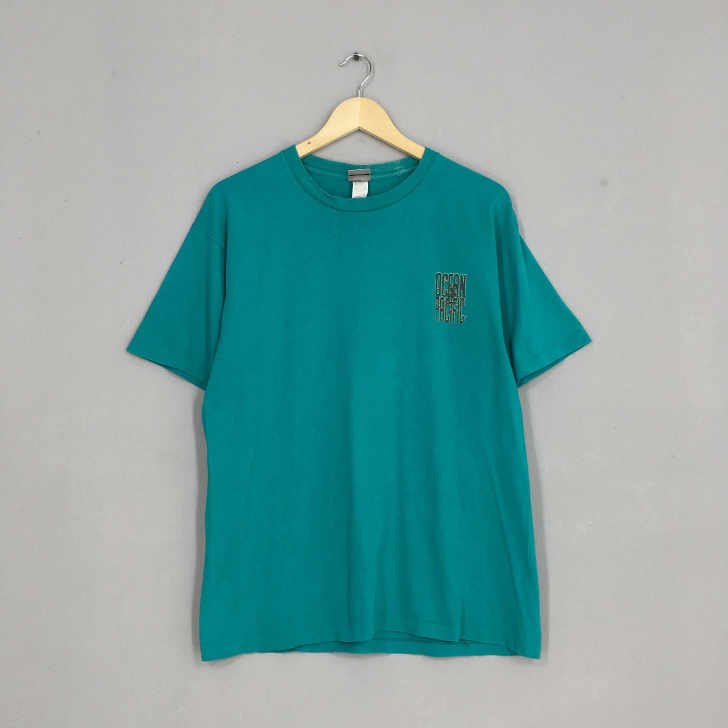 Ocean Pacific Surfer Green Tee Large