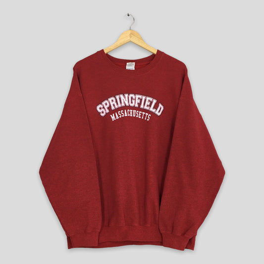 Springfield Massachusetts Red Sweatshirt XLarge