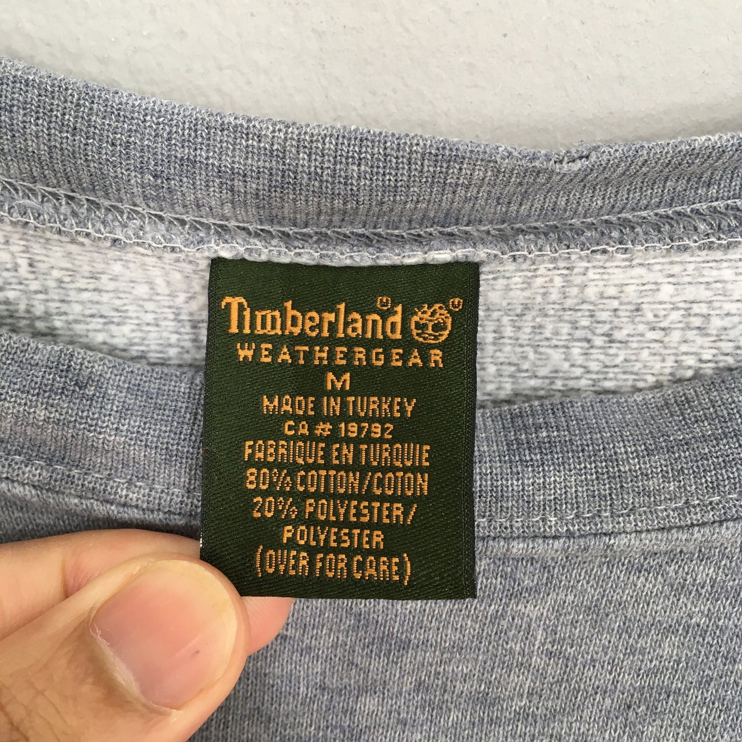 Timberland Weather Gear Gray Sweatshirt Medium