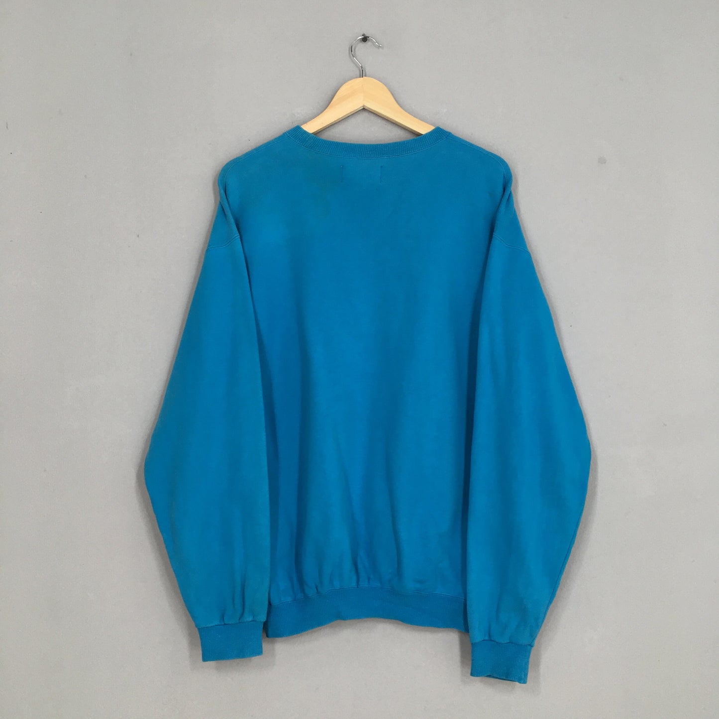 Kenzo Jeans Embroidered Blue Sweater Large