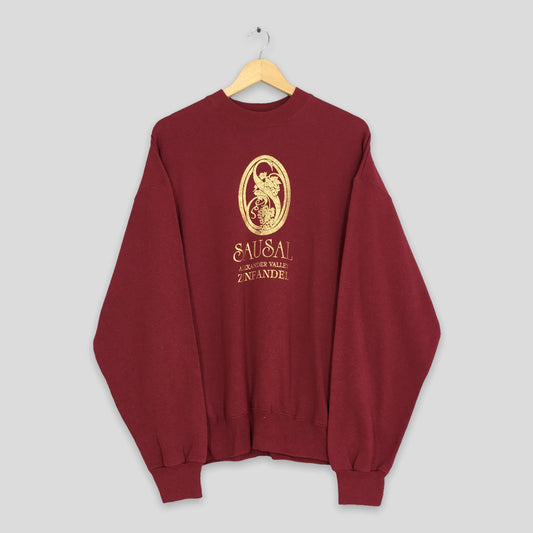 Sausal Zinfandel Red Sweatshirt XLarge