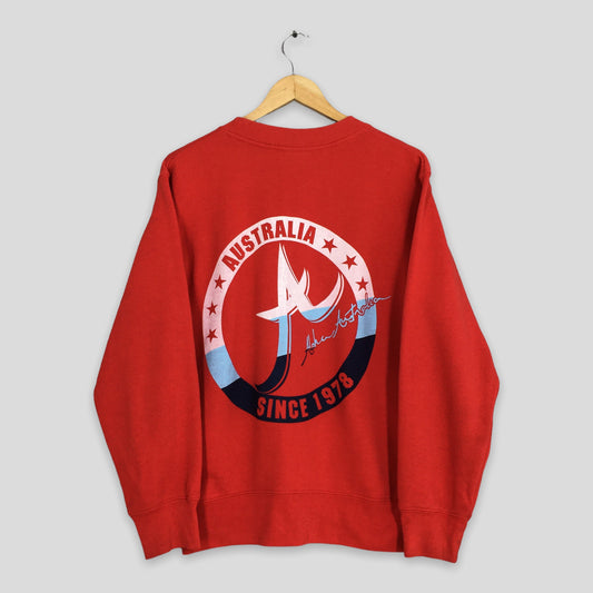 Aloha Australia Surf Red Sweatshirt Medium